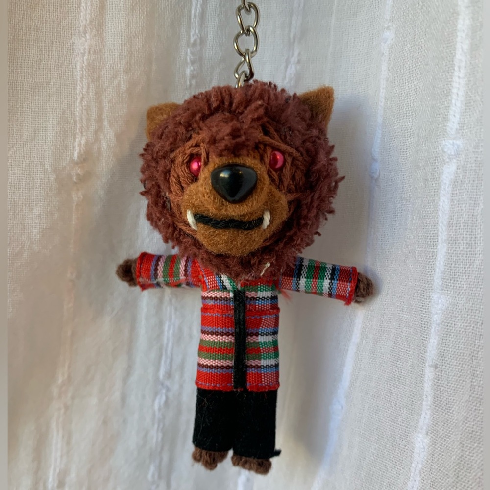 Werewolf string doll keychain